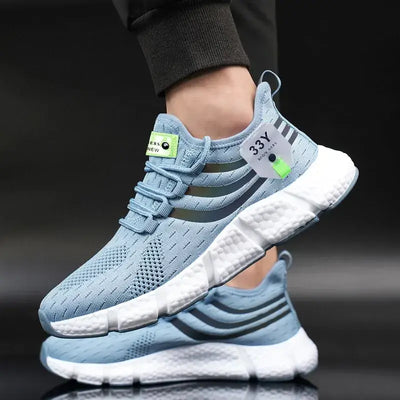 Men's casual sport shoes – breathable lightweight mesh sneakers for running, jogging, walking, and outdoor activities