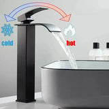 Nevytech Waterfall Sink Faucet dual hot cold control