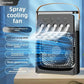 Nevytech 3-in-1 portable mini air cooler offers cooling, humidifying, and LED lighting—compact, quiet, and energy efficient.