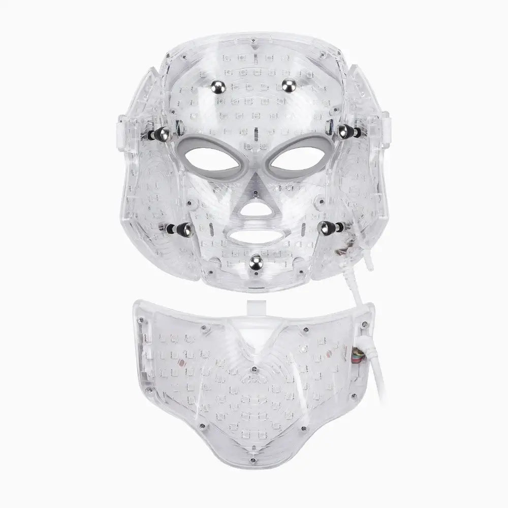 7 Colors LED Facial Mask with Neck Light – Skin Rejuvenation, Anti-Acne Beauty Device, Face Lifting and Firming Massager