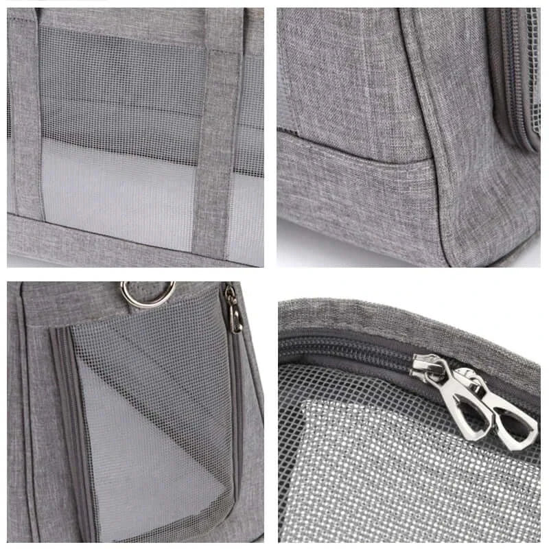 Breathable Pet Dog Carrier Bag – Portable Mesh Puppy Backpack and Handbag for Small Dogs and Cats, Perfect for Travel and Outdoor Trips