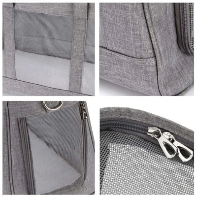 Breathable Pet Dog Carrier Bag – Portable Mesh Puppy Backpack and Handbag for Small Dogs and Cats, Perfect for Travel and Outdoor Trips