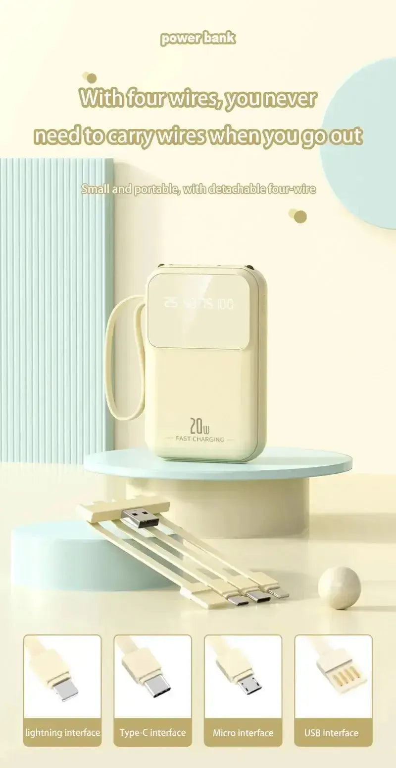 Nevytech 20000mAh Built-in Power Bank charging Android phone