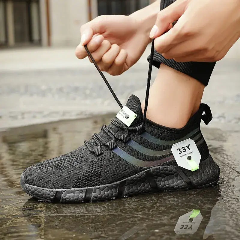 Men's casual sport shoes – breathable lightweight mesh sneakers for running, jogging, walking, and outdoor activities