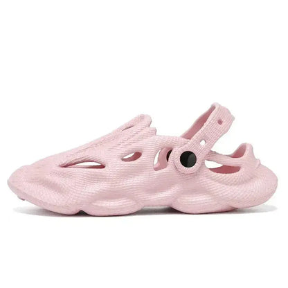 Nevytech Men’s Summer EVA Slippers Non-Slip Sandals in pink, featuring a breathable design and slip-resistant sole.