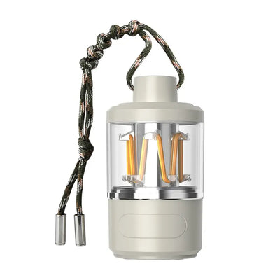 LED camping lantern with hook, super bright and portable design, ideal for outdoor emergencies and camping trips.