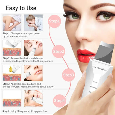 Facial Cleansing Brush – Deep Pore Cleanser with Massage Function for Blackhead Removal, Ideal Valentine’s Day Gift