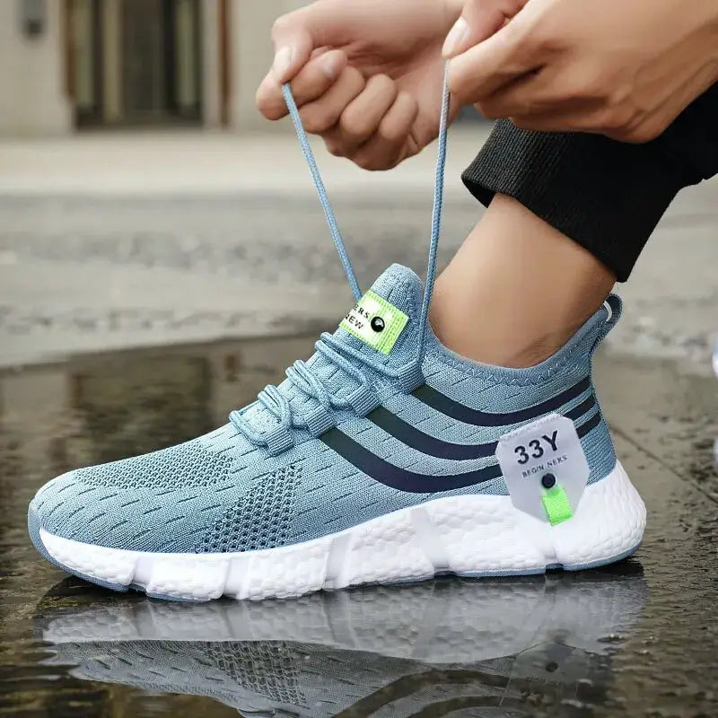 Men's casual sport shoes – breathable lightweight mesh sneakers for running, jogging, walking, and outdoor activities
