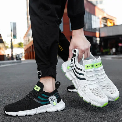 Men's casual sport shoes – breathable lightweight mesh sneakers for running, jogging, walking, and outdoor activities