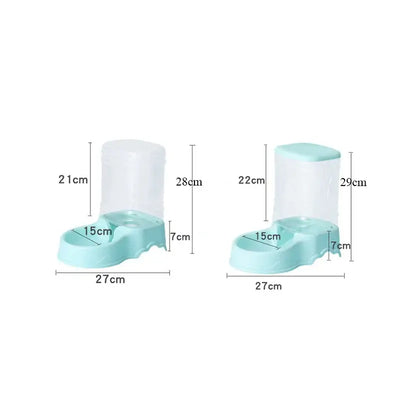 3.8L Large Capacity Pet Automatic Feeder and Water Dispenser Combo – Grain Storage Bowl for Cats and Dogs, Convenient Pet Feeding Supplies
