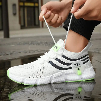 Men's casual sport shoes – breathable lightweight mesh sneakers for running, jogging, walking, and outdoor activities