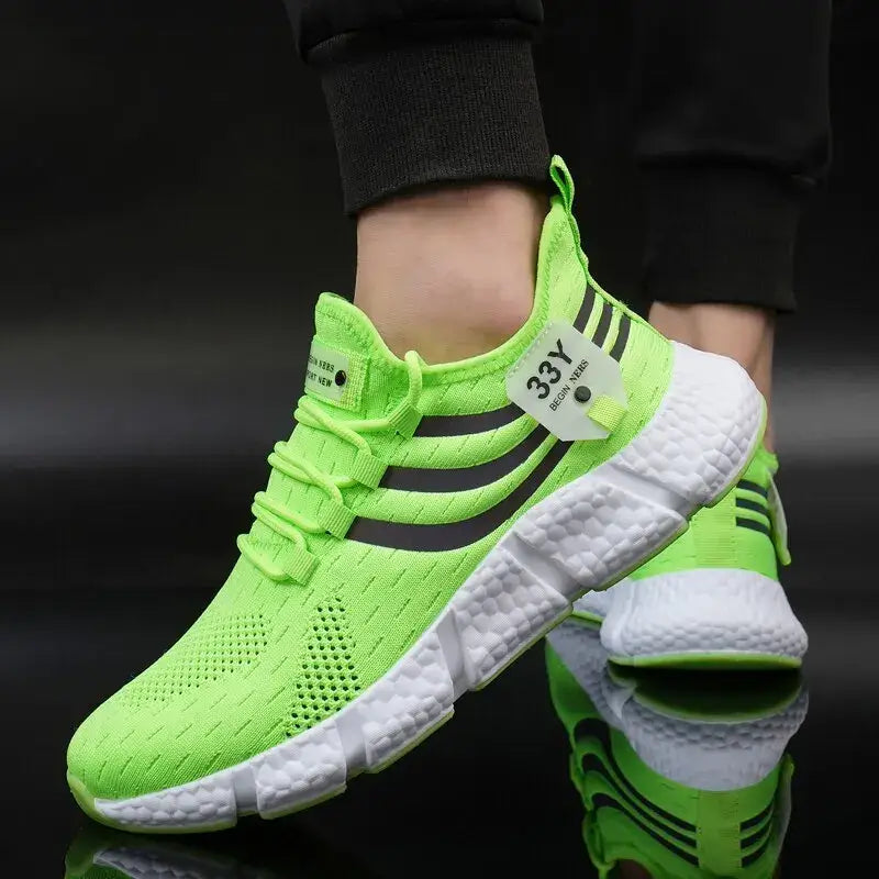 Men's casual sport shoes – breathable lightweight mesh sneakers for running, jogging, walking, and outdoor activities