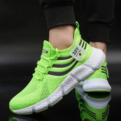 Men's casual sport shoes – breathable lightweight mesh sneakers for running, jogging, walking, and outdoor activities