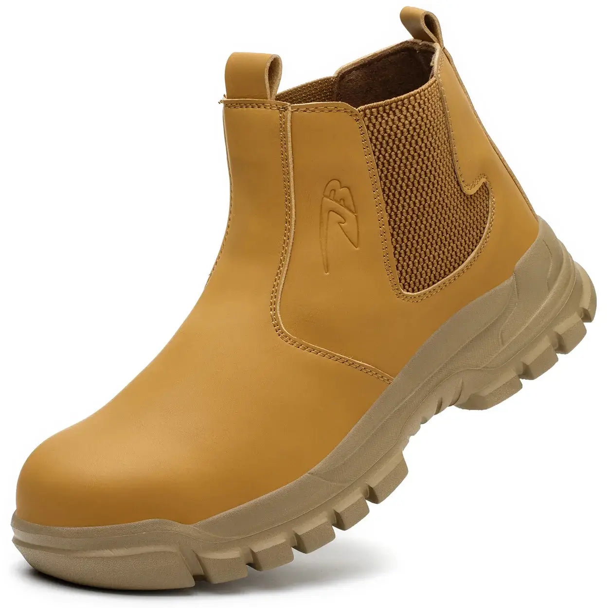 Rotating button men's work safety shoes – waterproof, anti-puncture sneakers with steel toe, non-slip tactical boot