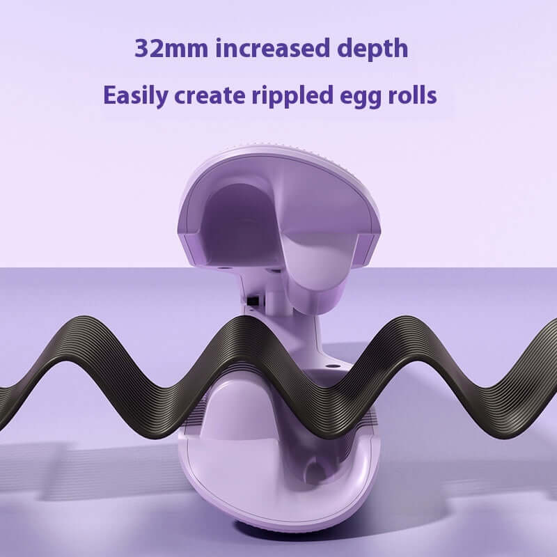 32mm Hair Curler V-type showing increased depth for creating rippled egg rolls in hair styling.