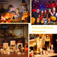 NEVY-TECH offers 3 warm orange flameless candles with timer—battery-operated Halloween lights for safe, spooky décor.
