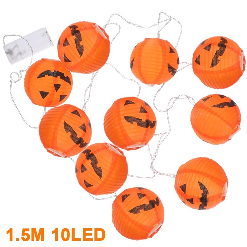 NEVY-TECH brings 10LED pumpkin lantern lights for Halloween parties—perfect for window, curtain, or wall decoration.
