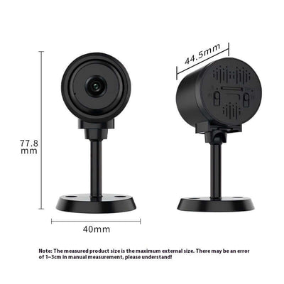 Smart Wireless WiFi Home Security Surveillance Camera, compact design with dimensions 45mm x 77.8mm for effective monitoring.
