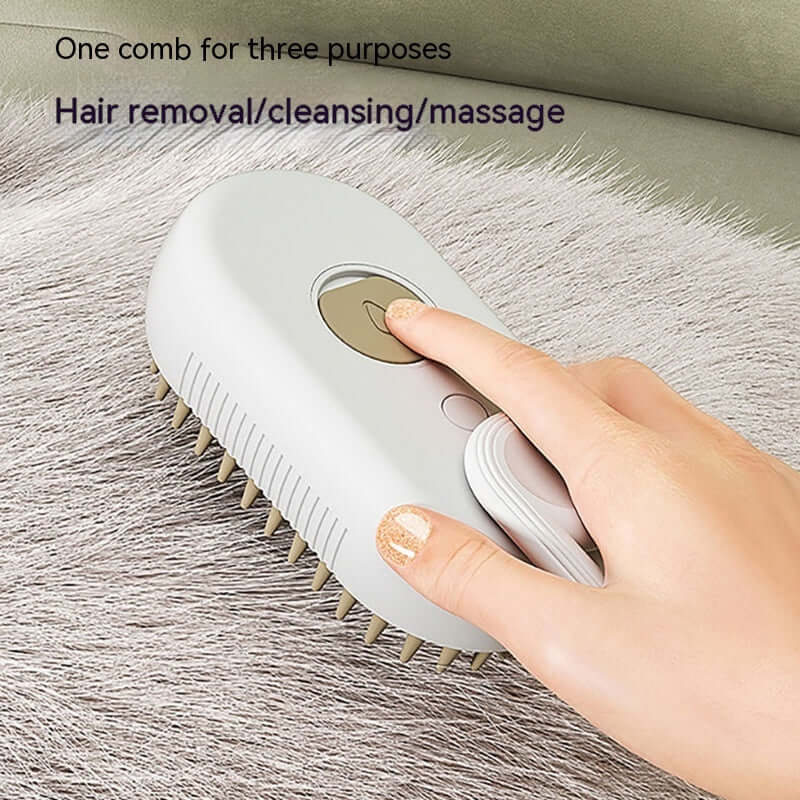 3-in-1 Electric Cat Steam Brush – Spray Hair Removal Comb for Dog & Cat Grooming and Massage