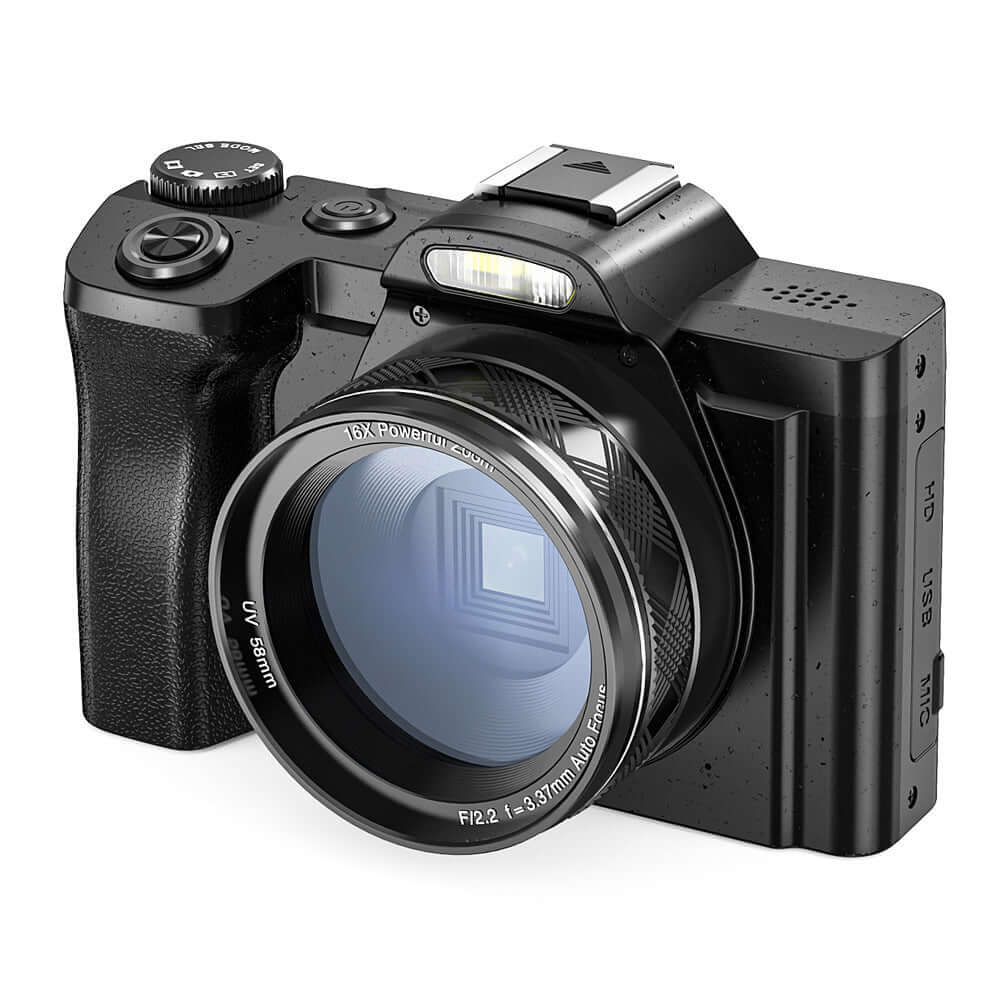 Electronic Photography HD Digital Camera with periscope lens and capacitive touch screen.