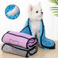 Super Absorbent Microfiber Pet Bath Towel – Quick-Drying Dog and Cat Bathrobe for Grooming and Drying