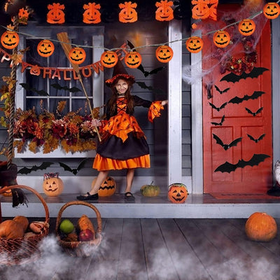 NEVY-TECH brings 10LED pumpkin lantern lights for Halloween parties—perfect for window, curtain, or wall decoration.