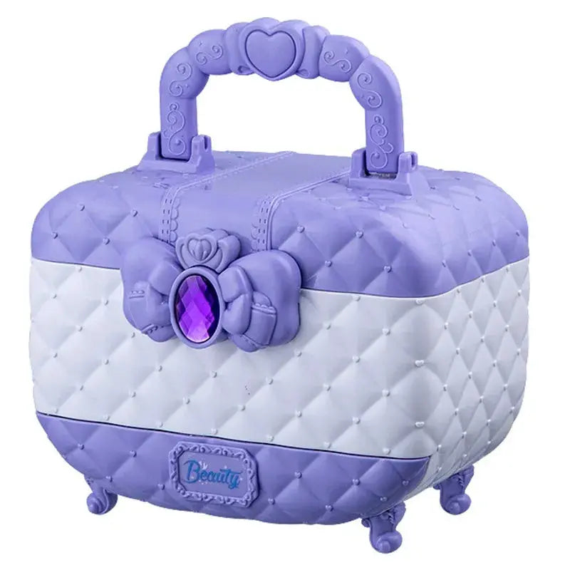 NEVY-TECH Girl Princess Makeup Kit offers safe, washable cosmetics in a cute case—ideal for creative play and gifts.