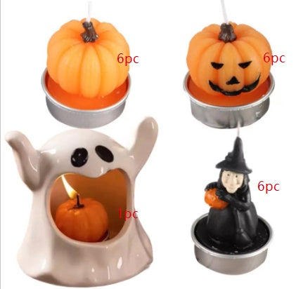 NEVY-TECH presents festive Halloween candles—perfect holiday gifts and party decorations for cozy, spooky celebrations.