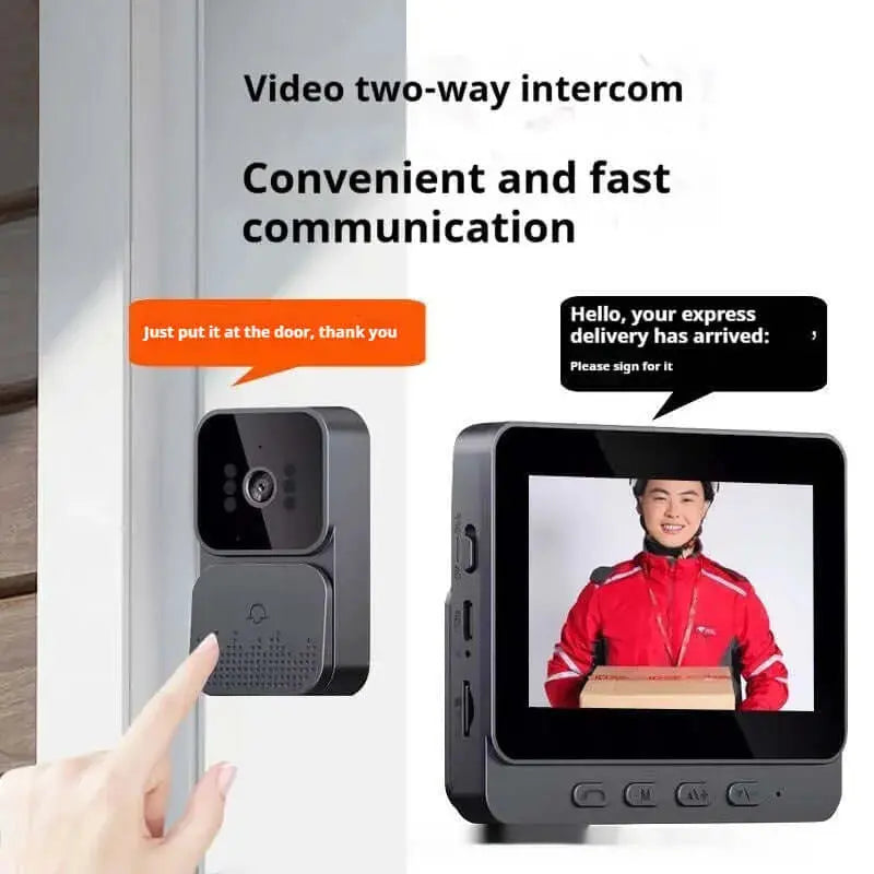 Nevytech Punch-free wireless security door camera with motion detection