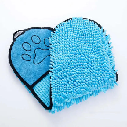 Super Absorbent Microfiber Pet Bath Towel – Quick-Drying Dog and Cat Bathrobe for Grooming and Drying