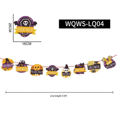 NEVY-TECH Halloween banner décor adds spooky charm to any party or event—durable, reusable, and perfect for festive setups.