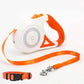 Retractable Dog Leash with Collar and Spotlight – Automatic Pet Traction Rope for Small and Medium Dogs