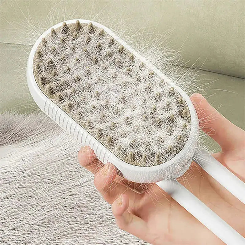 3-in-1 Electric Cat Steam Brush – Spray Hair Removal Comb for Dog & Cat Grooming and Massage