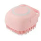 Silicone Dog Bath Massage Gloves – Pet Grooming Brush for Cats and Dogs with Shampoo Dispenser, Bathroom Cleaning Tool