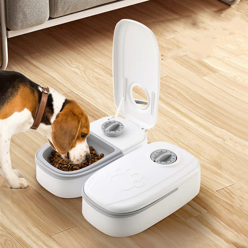 Automatic Smart Pet Feeder with Timer and Stainless Steel Bowl for Cats and Dogs – Food Dispenser Pet Feeding Supplies
